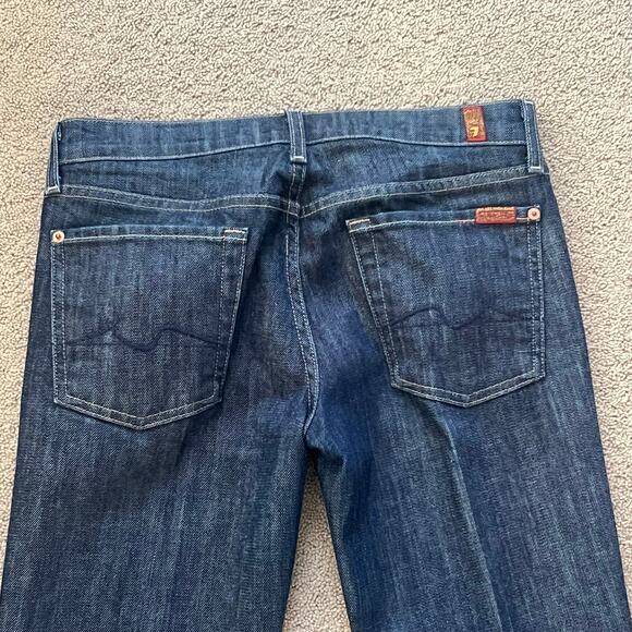 7 For All Mankind Women’s Bootcut Jeans Size 28 Dark Wash - Picture 5 of 5